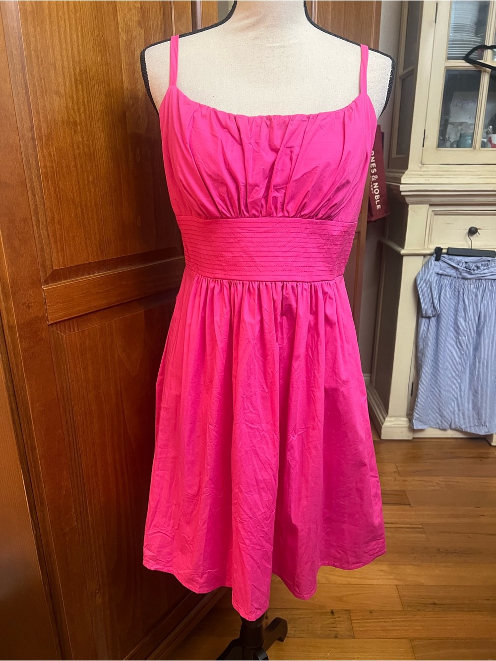 B. Smart Hot Pink Spaghetti Strap Mini Dress